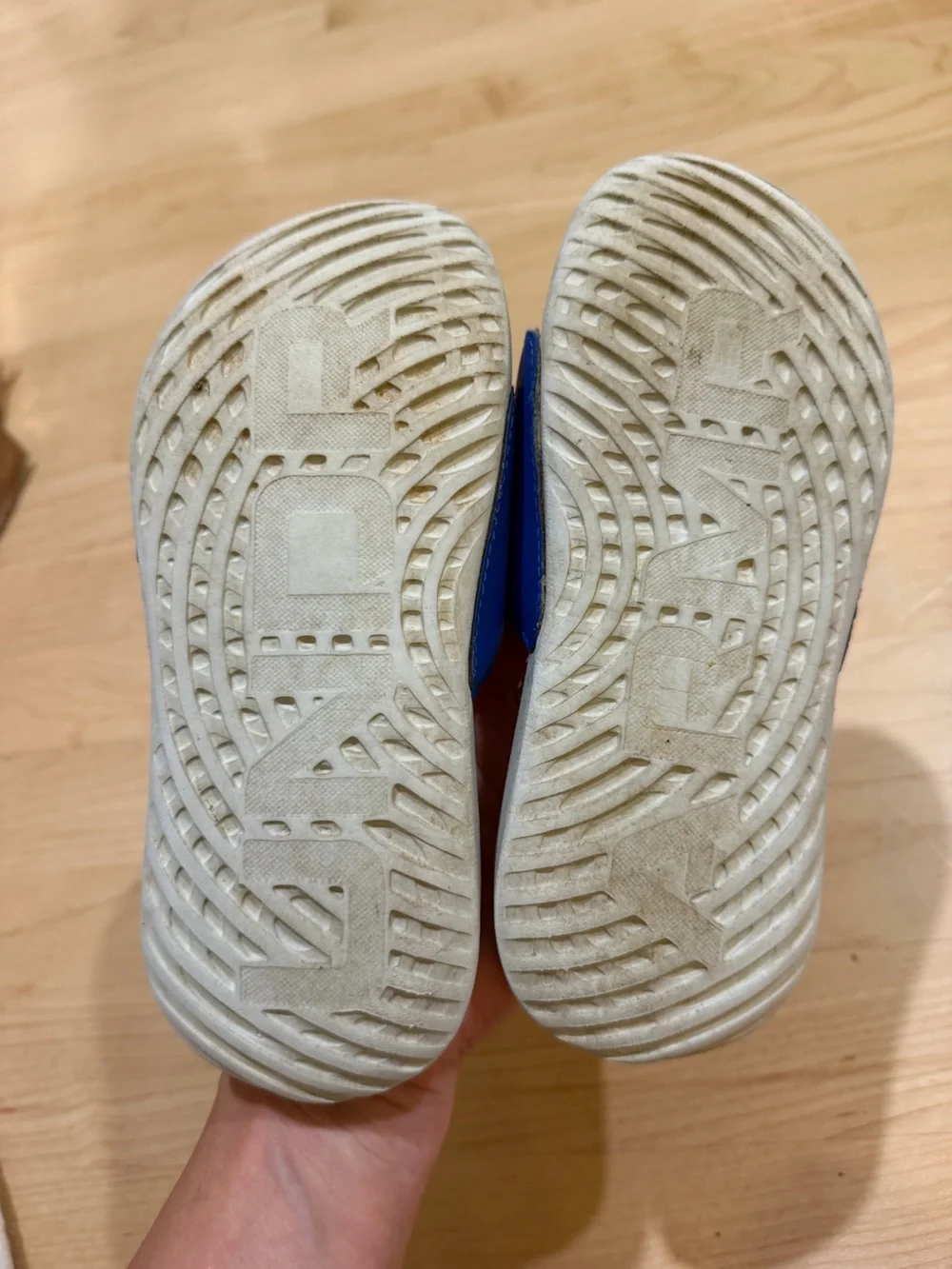 Under Armour Kids Royal Blue and White Slide Sandals